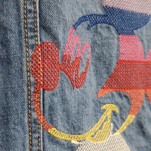 GAP x Disney Jean Jacket With Minnie Mouse Embroidery Girls Size L - Picture 3 of 13